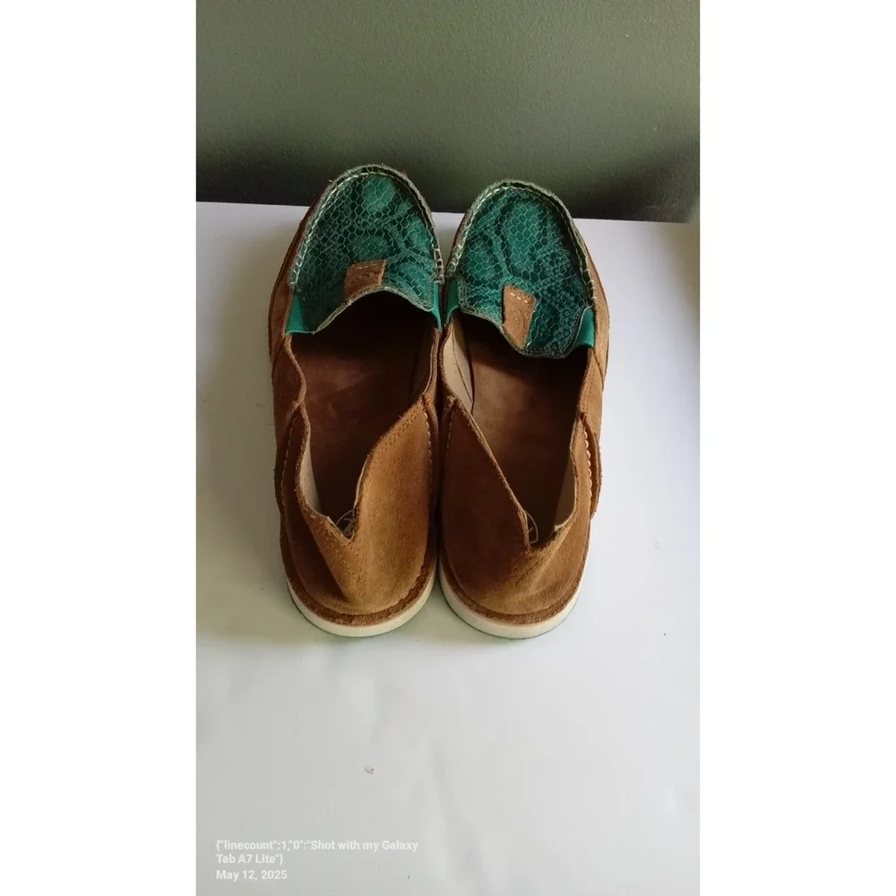 Ariat‎ Moccasin Loafers Snake Print Slip On Casual Comfort Shoes